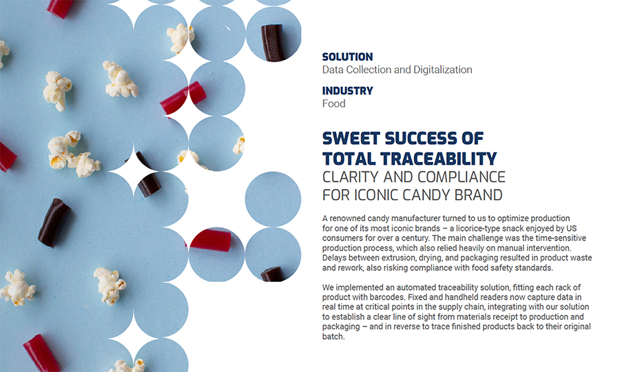 SWEET SUCCESS OF TOTAL TRACEABILITY