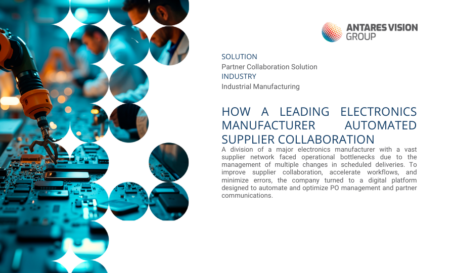 How a Leading Electronics Manufacturer Automated Supplier Collaboration